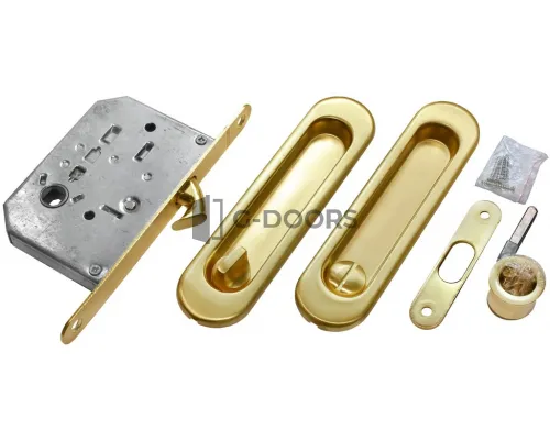 Ручка morelli купе MHS150 WC, комплект для раздвижных дверей с фиксатором Ручка morelli купе MHS150 WC, комплект для раздвижных дверей с фиксатором