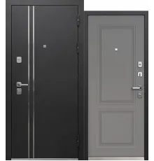 Luxor Букле черный с молдингами - Велюр грей софт