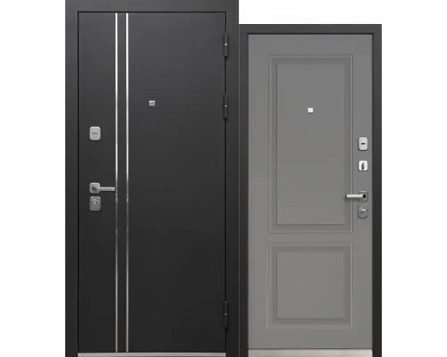 Luxor Букле черный с молдингами - Велюр грей софт