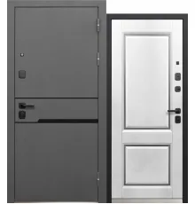 Luxor Классика Сатин графит - Эмалит белый