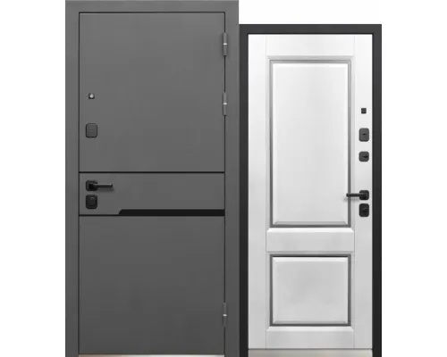 Luxor Классика Сатин графит - Эмалит белый