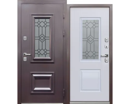 Термо 3 шоколад фигурная ковка - Эмалит белый