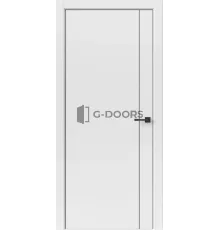 Лайн 1 вертикаль Белый ПВХ, чёрная АВС кромка