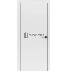 Лайн 1 горизонталь Белый ПВХ, чёрная АВС кромка (с 4х сторон)