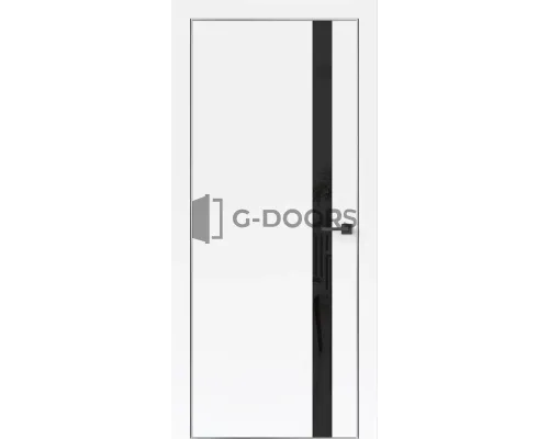 Прима Белый, АВС черная кромка 2мм с 4-х сторон, вставка стекло лакобель