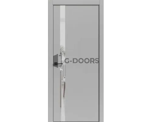 Прима Белый, АВС черная кромка 2мм с 4-х сторон, вставка стекло лакобель