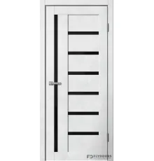 Barn 4 черное стекло Бетон светлый