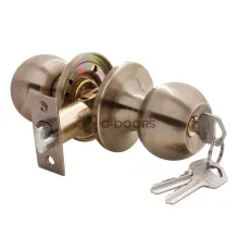 Ручка-шар HK-01 L AB античная бронза КЛЮЧ-ФИКСАТОР