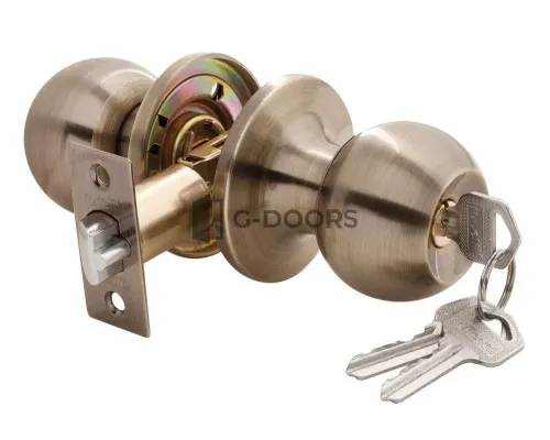 Ручка-шар HK-01 L AB античная бронза КЛЮЧ-ФИКСАТОР