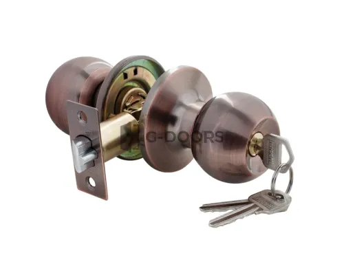 Ручка-шар HK-01 L AC античная медь КЛЮЧ-ФИКСАТОР