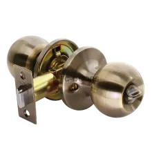 Ручка-шар HK-01 WC AB античная бронза ФИКСАТОР завертка