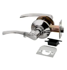 HK-02 PC полированный хром без фиксатора (Ручка нажимная, комплект с механизмом)