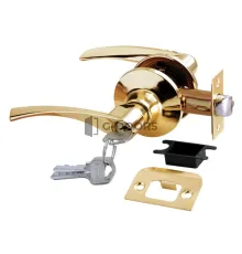 HK-02 L PG золото КЛЮЧ-ФИКСАТОР (Ручка нажимная, комплект с механизмом)