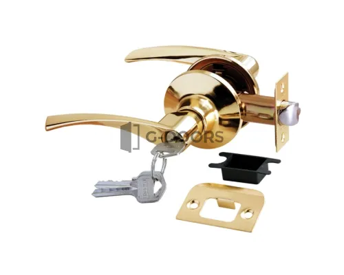 HK-02 L PG золото КЛЮЧ-ФИКСАТОР (Ручка нажимная, комплект с механизмом)