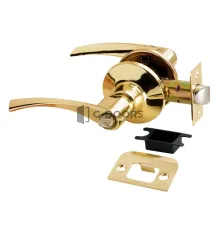 HK-02 WC PG золото с фиксатором (Ручка нажимная, комплект с механизмом)