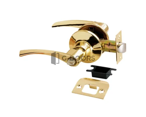 HK-02 WC PG золото с фиксатором (Ручка нажимная, комплект с механизмом)