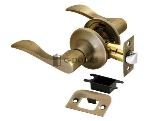 HK-03 MAB мат. античная бронза без фиксатора (Ручка нажимная, комплект с механизмом)