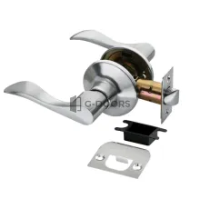 HK-03 SC мат. хром без фиксатора (Ручка нажимная, комплект с механизмом)