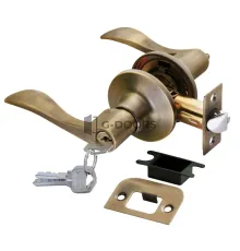 HK-03 L MAB мат. античная бронза КЛЮЧ-ФИКСАТОР (Ручка нажимная, комплект с механизмом)