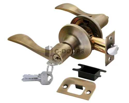 HK-03 L MAB мат. античная бронза КЛЮЧ-ФИКСАТОР (Ручка нажимная, комплект с механизмом)