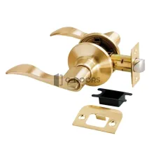 HK-03 WC SG матовое золото с фиксатором (Ручка нажимная, комплект с механизмом)