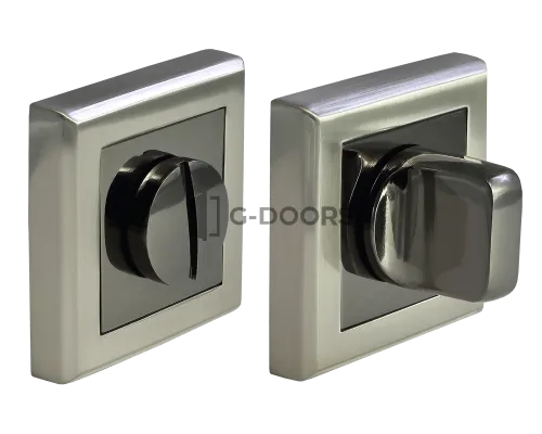 Завертка сантехническая Morelli MH-WC-S SN/BN с квадратной накладкой