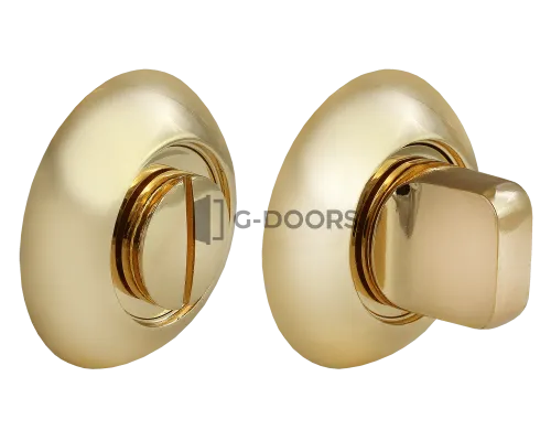 Завертка сантехническая Morelli MH-WC SG/GP с круглой накладкой