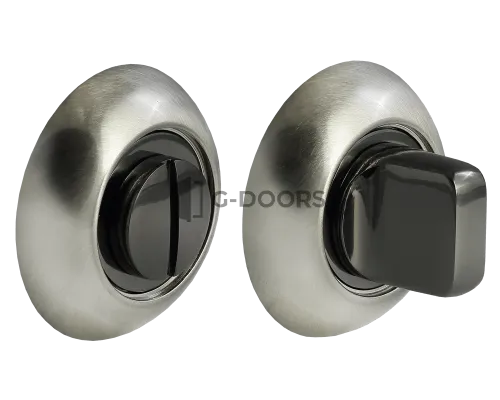 Завертка сантехническая Morelli MH-WC SN/BN с круглой накладкой