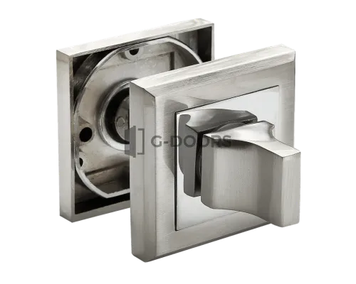 Завертка Квадратная Rucetti RAP WC-S SN/CP (белый никель/полированный хром)