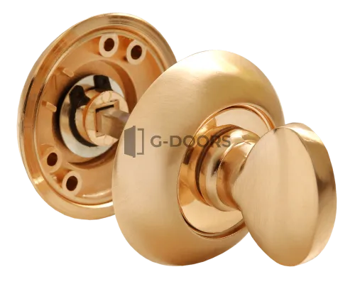 Завертка круглая Rucetti RAP WC SG/GP матовое золото/золото