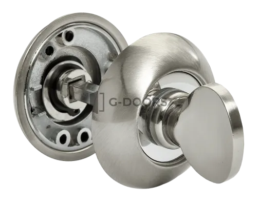 Завертка круглая Rucetti RAP WC SN/CP белый никель/полированный хром