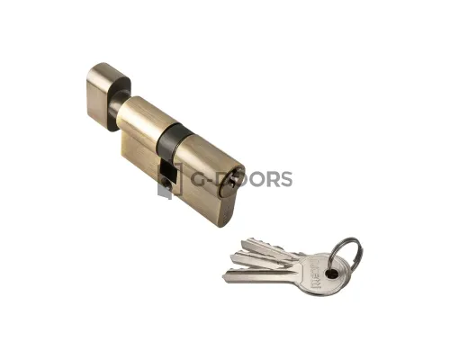 Ключевой цилиндр Rucetti с заверткой (60 мм) R60CK AB бронза
