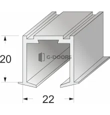 Направляющая для двери книжки (1 метр)
