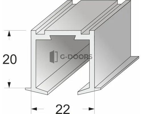 Направляющая для двери книжки (1 метр)