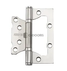 Петля дверная с 2 подшипниками ADDEN BAU. 100X75X2.5 BUT MATTE SATIN CHROME