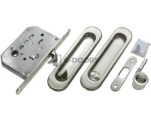 Ручка morelli купе MHS150 WC, комплект для раздвижных дверей с фиксатором