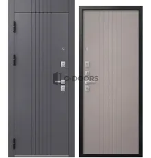 LUX-12 Черный муар + Кашемир графит - Кашемир грей